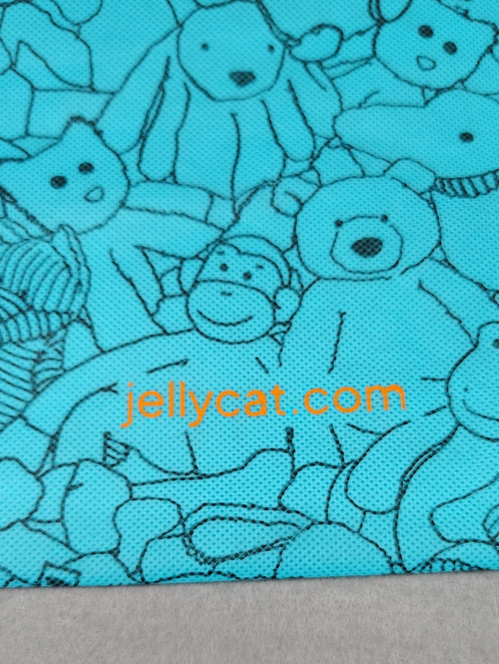 Jellycat Cream Curly Sheep Plush with Blue JellyCat Bag - Picture 14 of 16